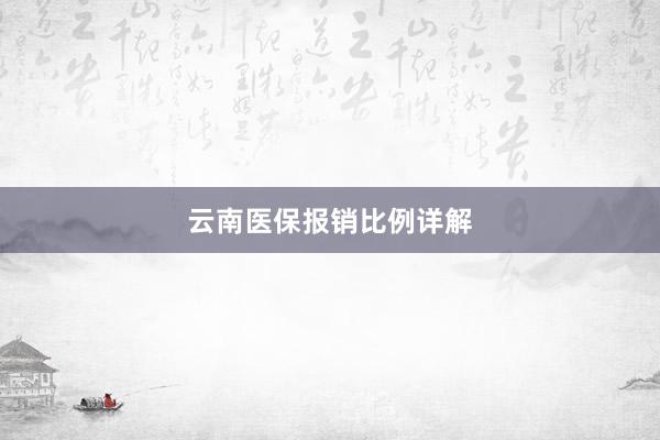 云南医保报销比例详解